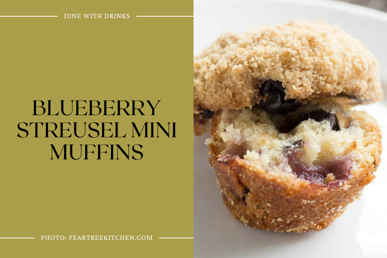 Blueberry Streusel Mini Muffins