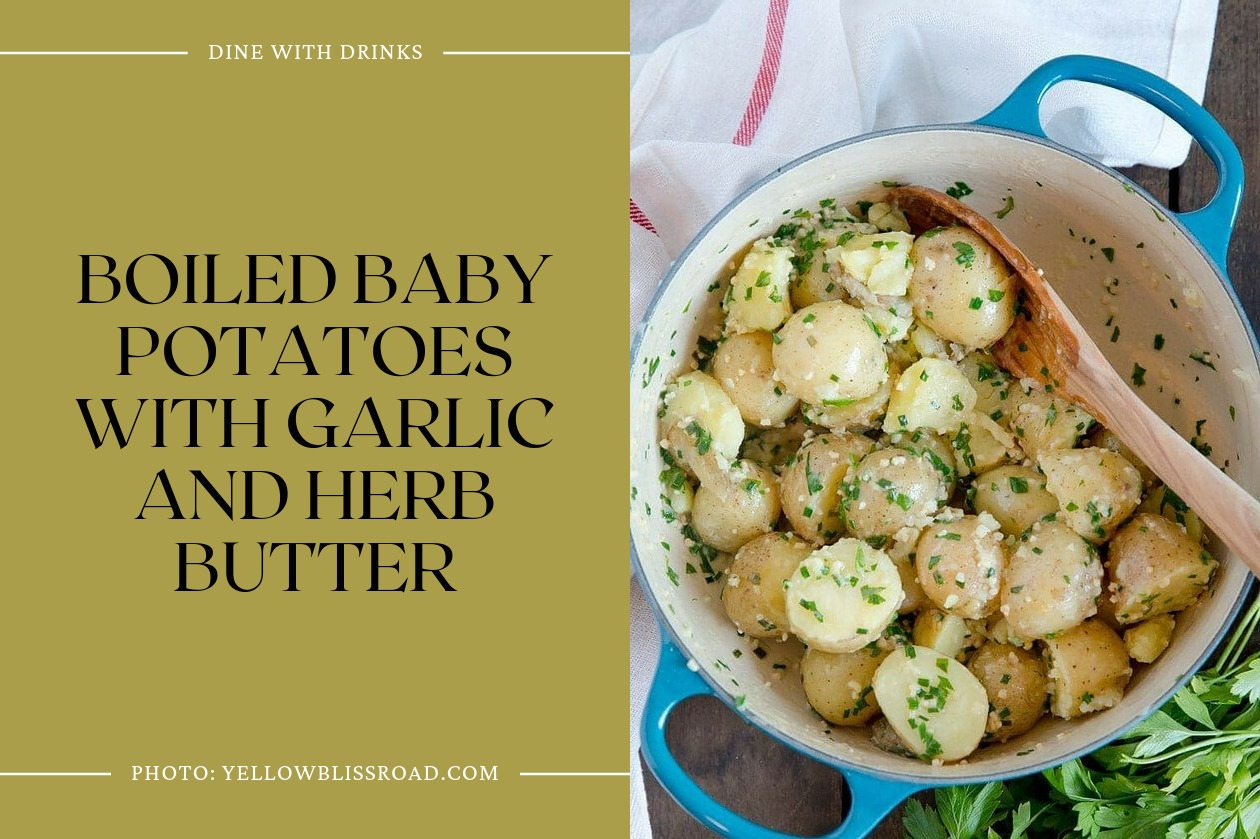 Boiled Baby Potatoes With Garlic And Herb Butter