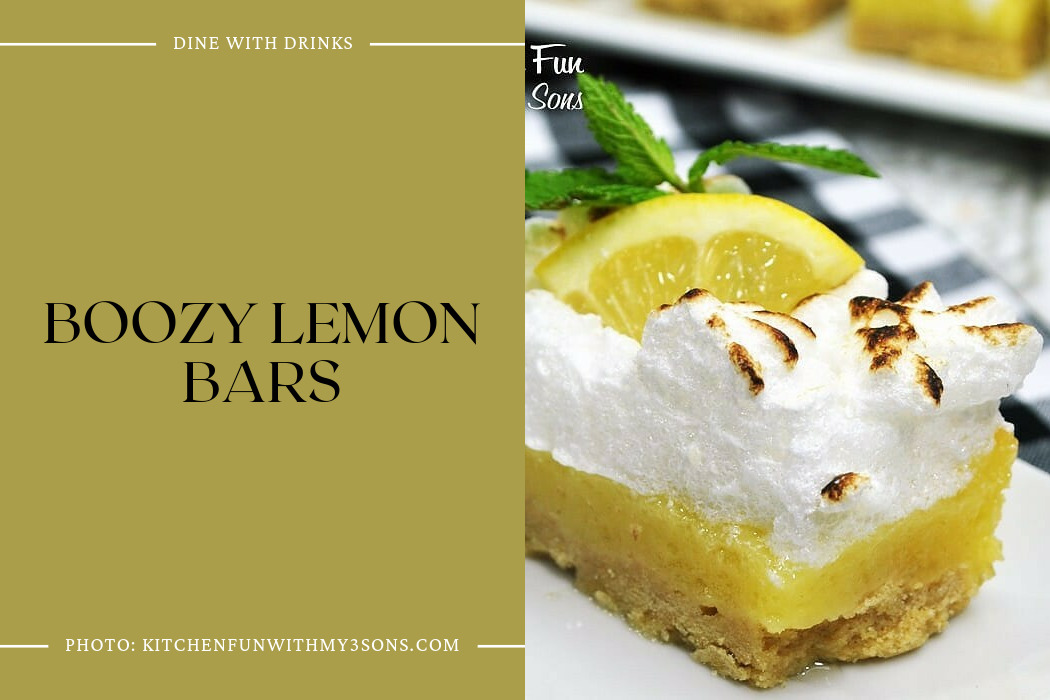 Boozy Lemon Bars
