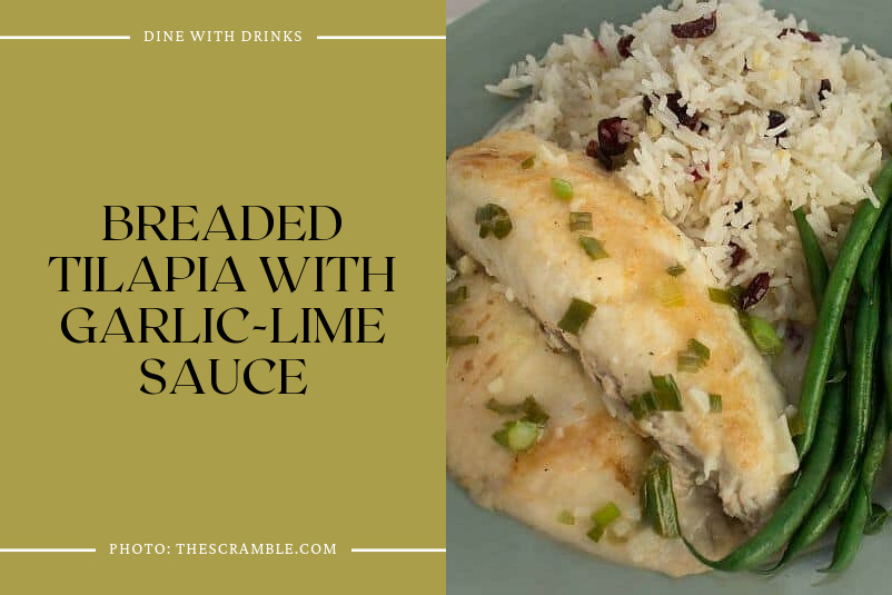 Breaded Tilapia With Garlic-Lime Sauce
