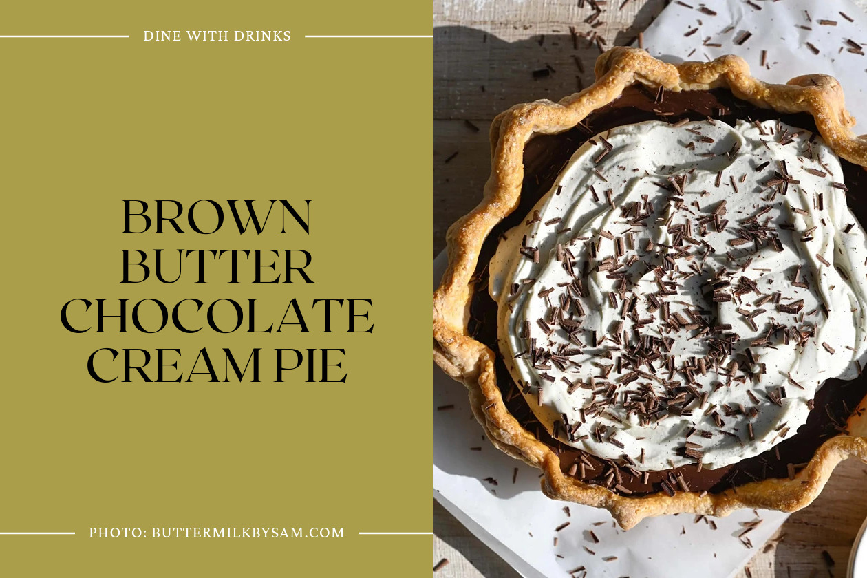 Brown Butter Chocolate Cream Pie
