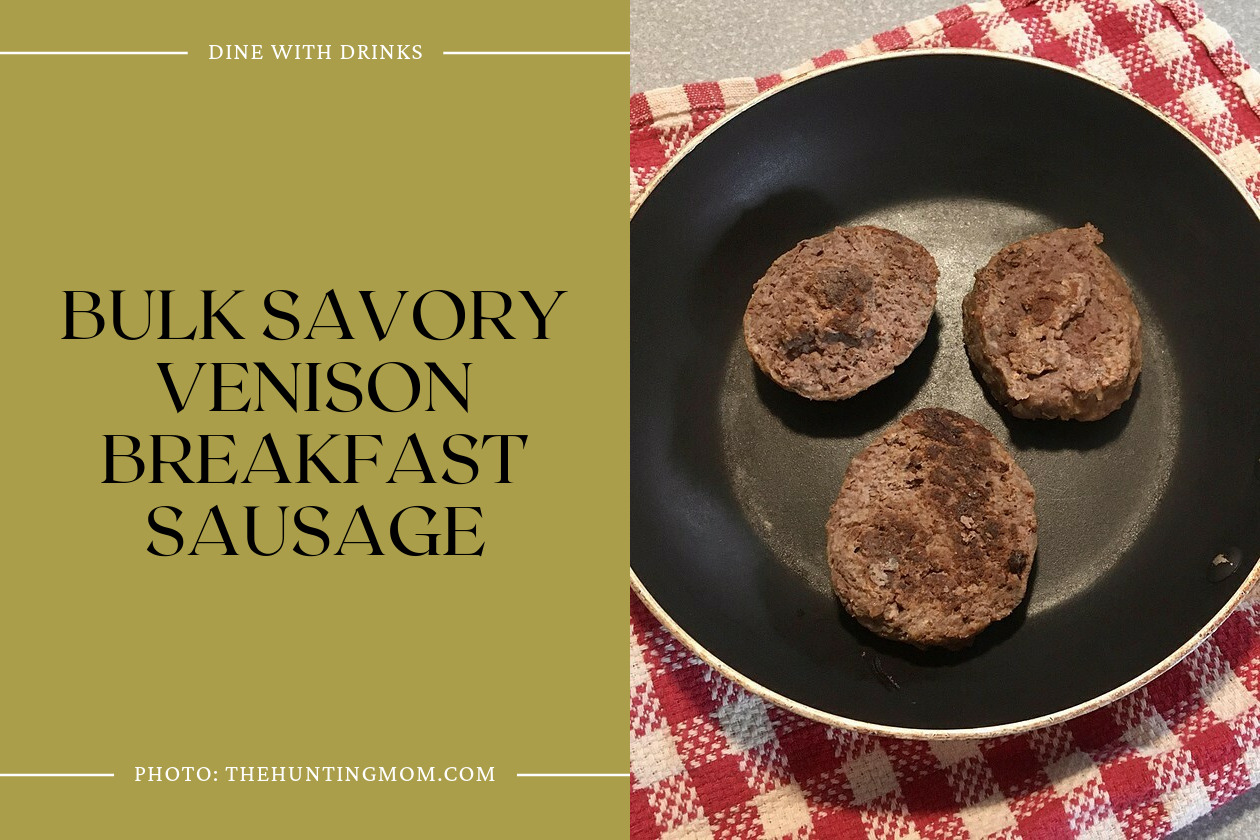 Bulk Savory Venison Breakfast Sausage