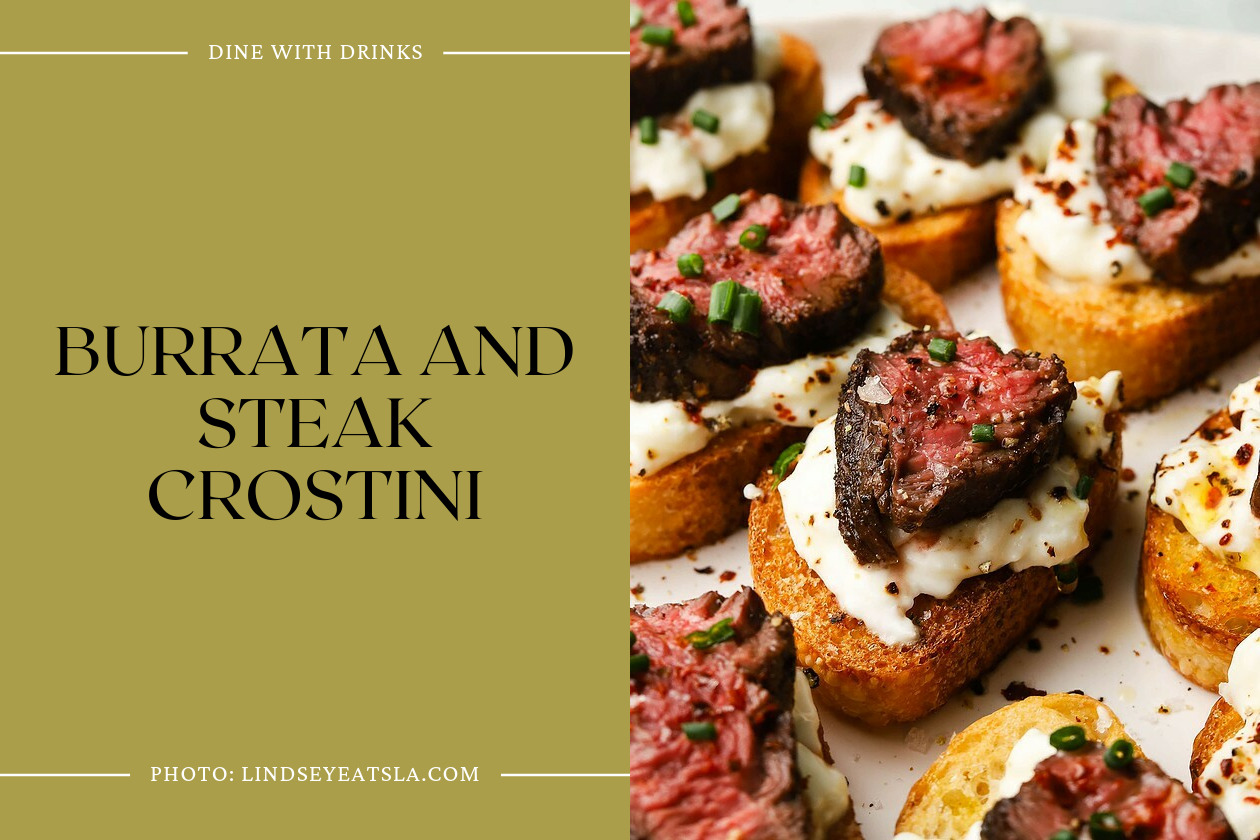 Burrata And Steak Crostini