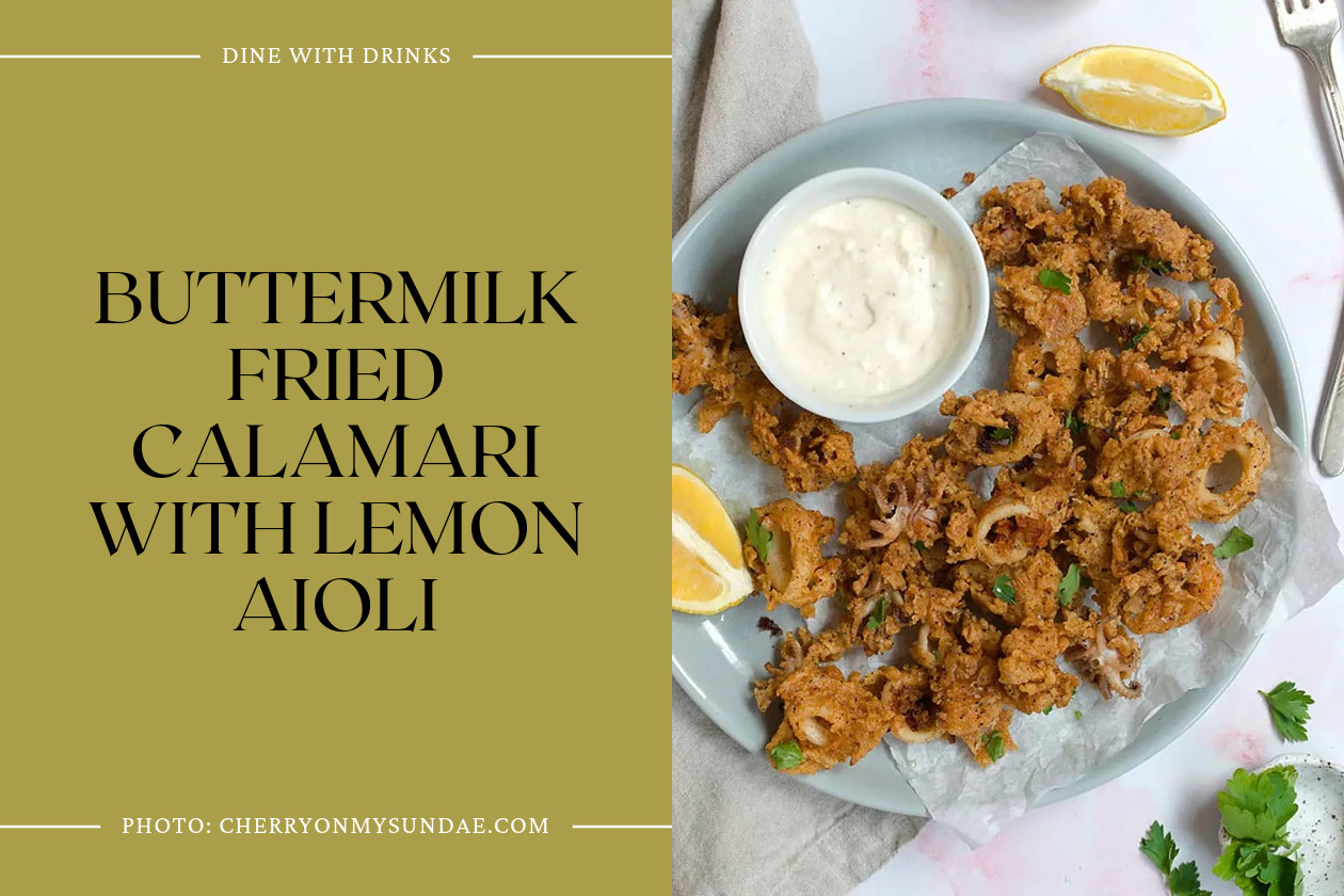 Buttermilk Fried Calamari With Lemon Aioli