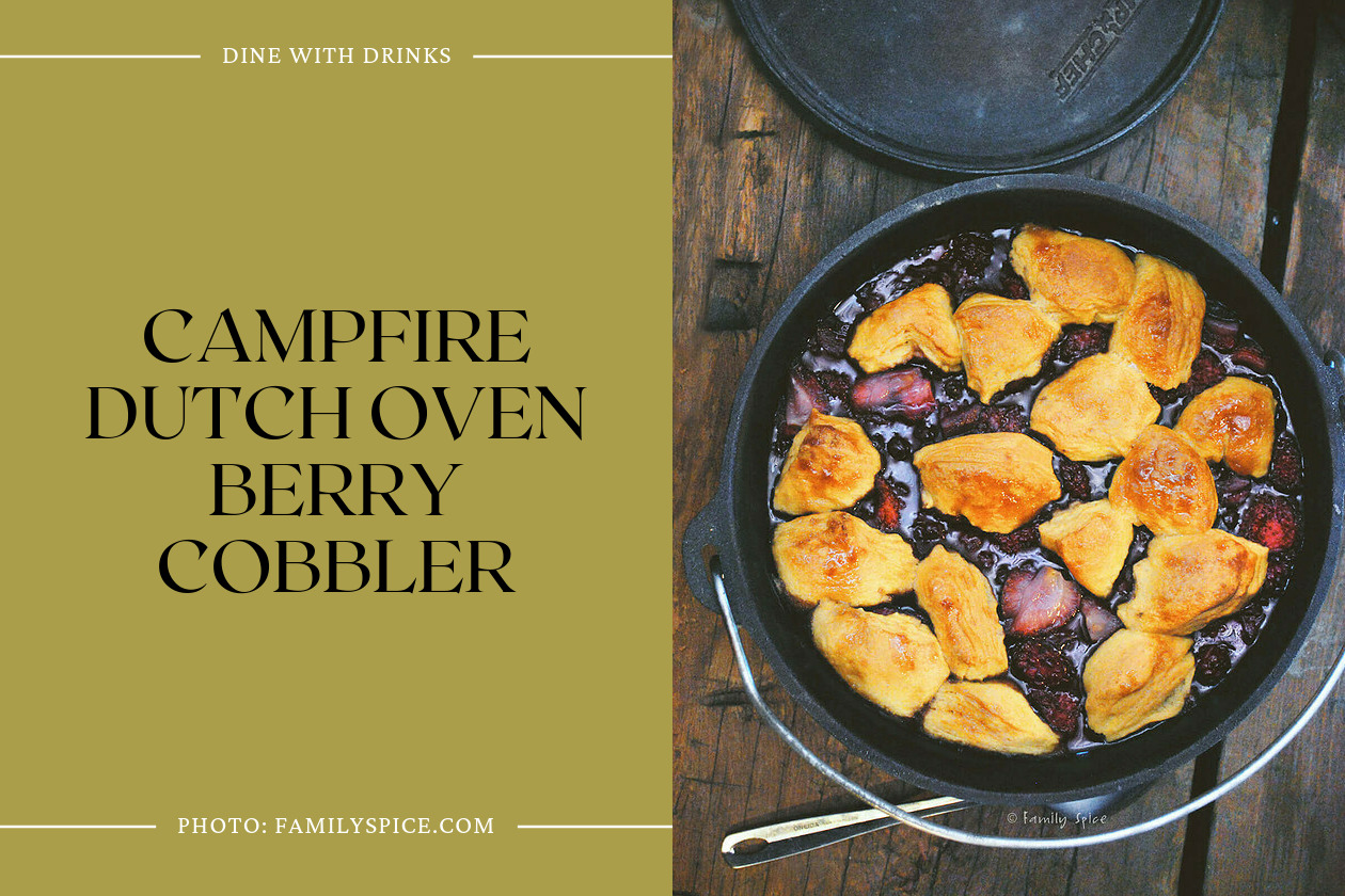 Campfire Dutch Oven Berry Cobbler