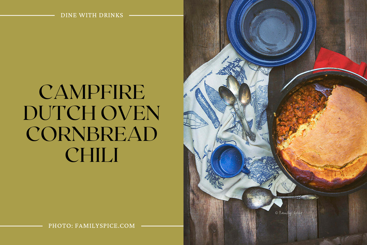 Campfire Dutch Oven Cornbread Chili