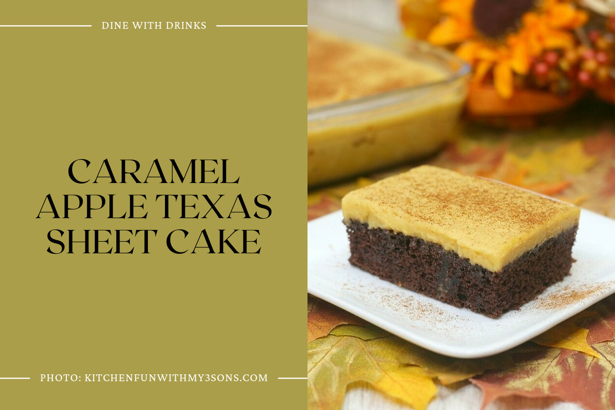Caramel Apple Texas Sheet Cake