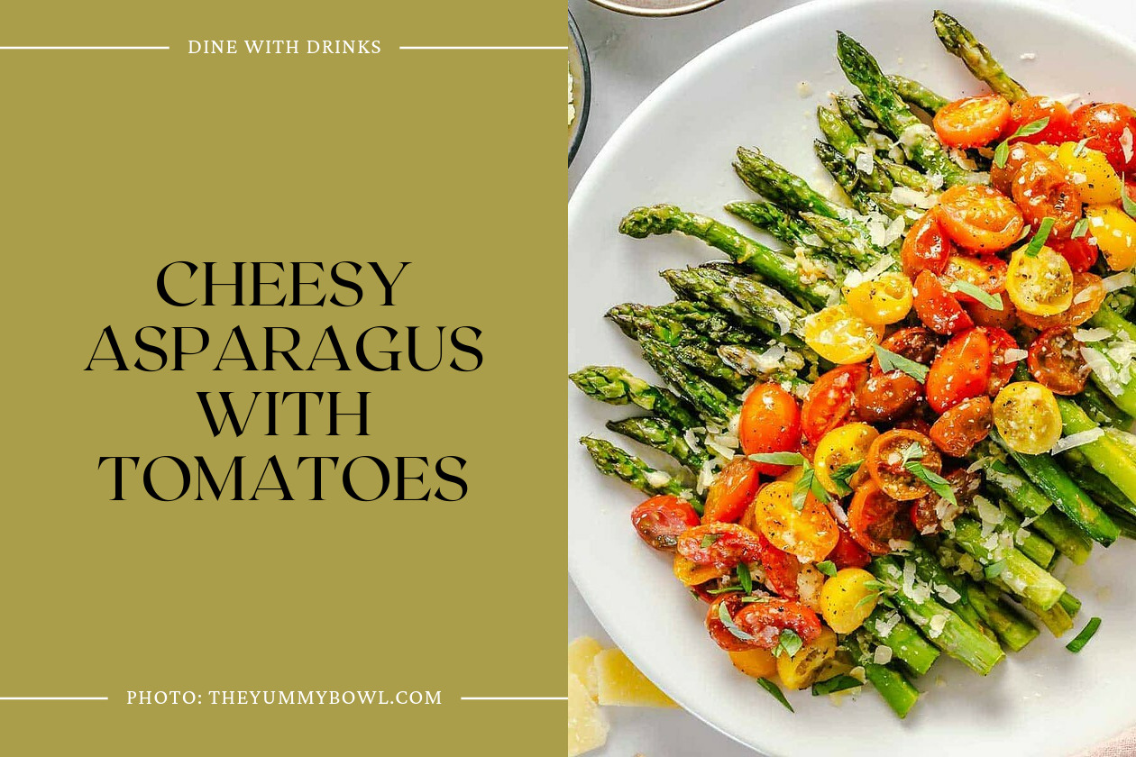 Cheesy Asparagus With Tomatoes