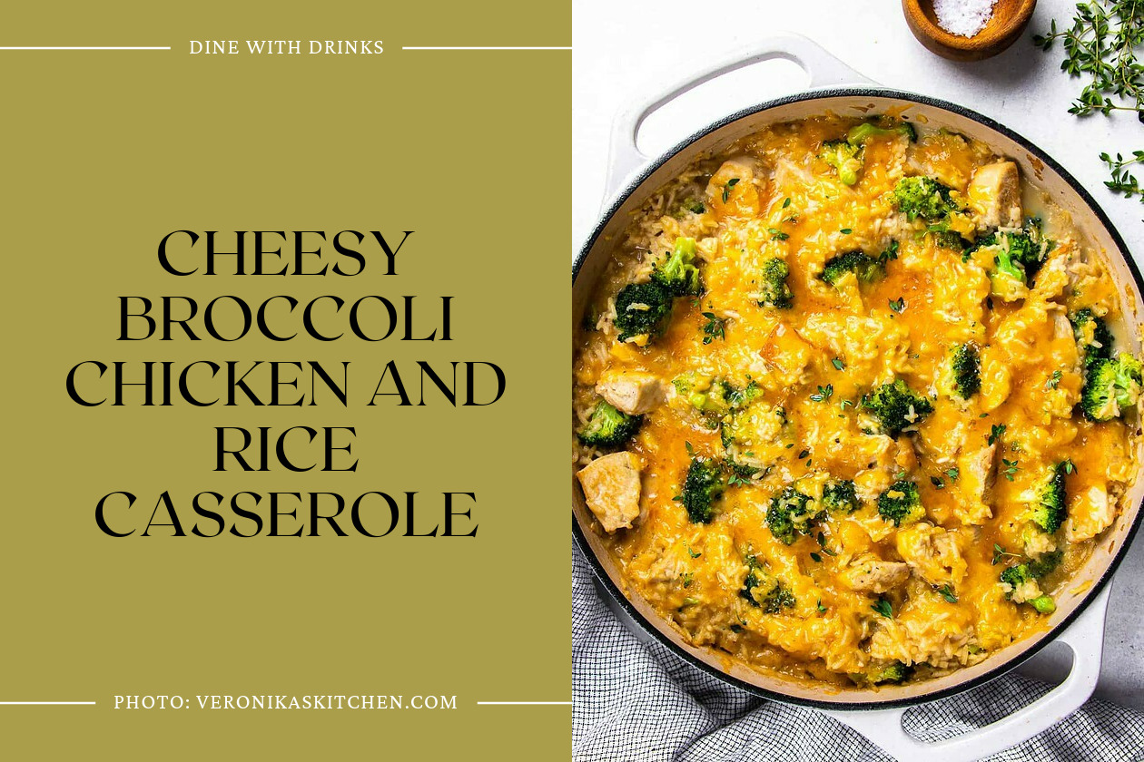 Cheesy Broccoli Chicken And Rice Casserole