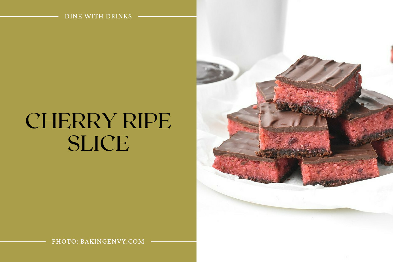 Cherry Ripe Slice