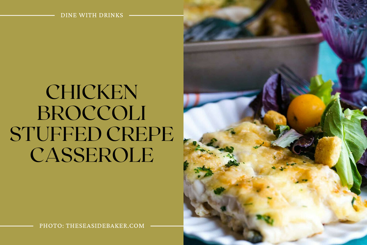 Chicken Broccoli Stuffed Crepe Casserole