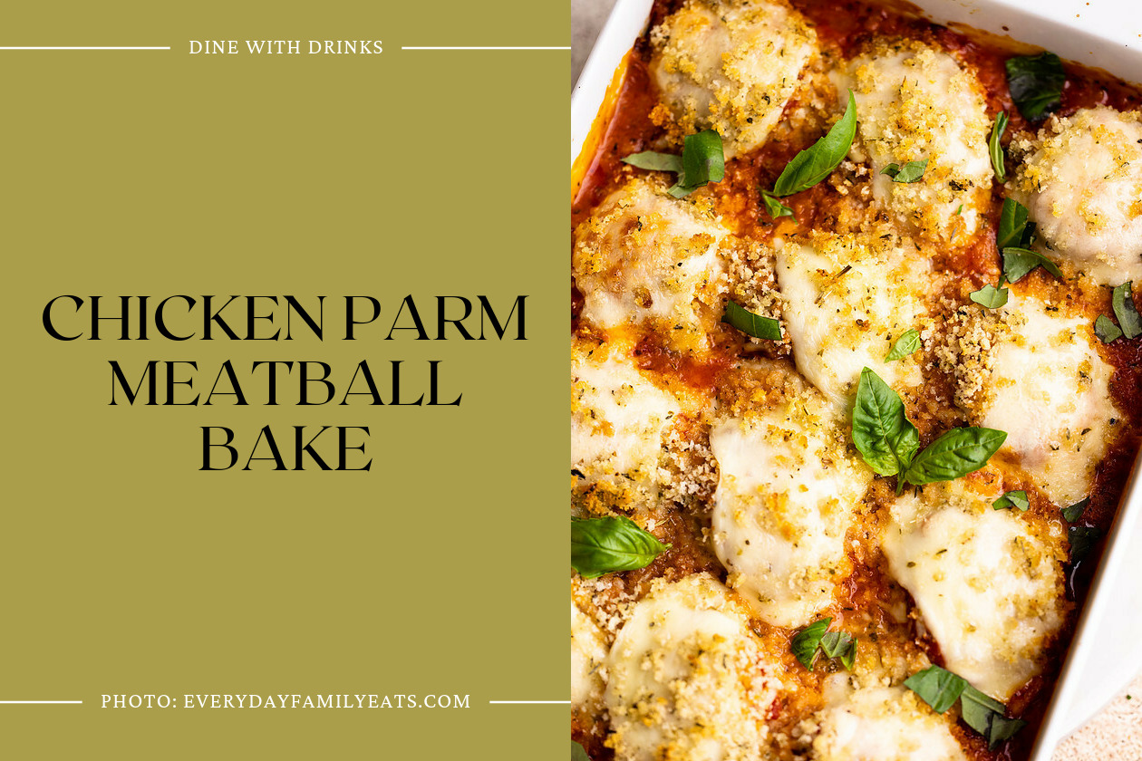 Chicken Parm Meatball Bake