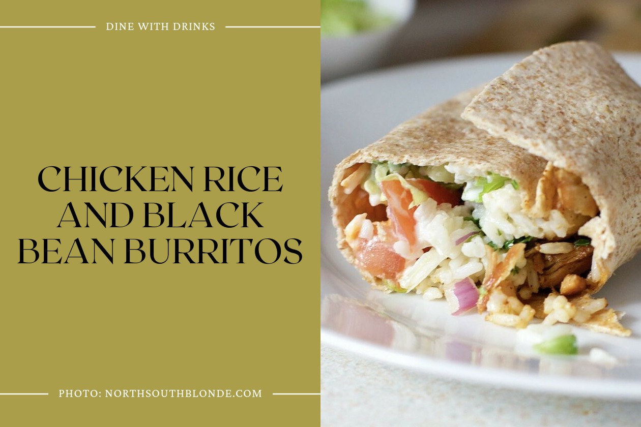 Chicken Rice And Black Bean Burritos