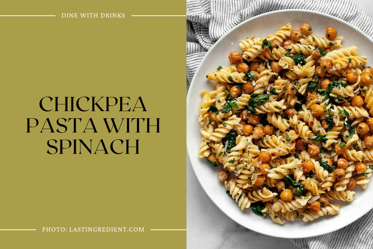 Chickpea Pasta With Spinach