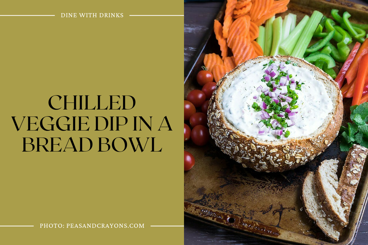 Chilled Veggie Dip In A Bread Bowl