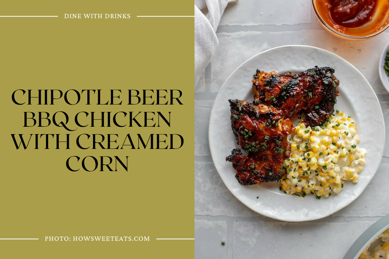 Chipotle Beer Bbq Chicken With Creamed Corn