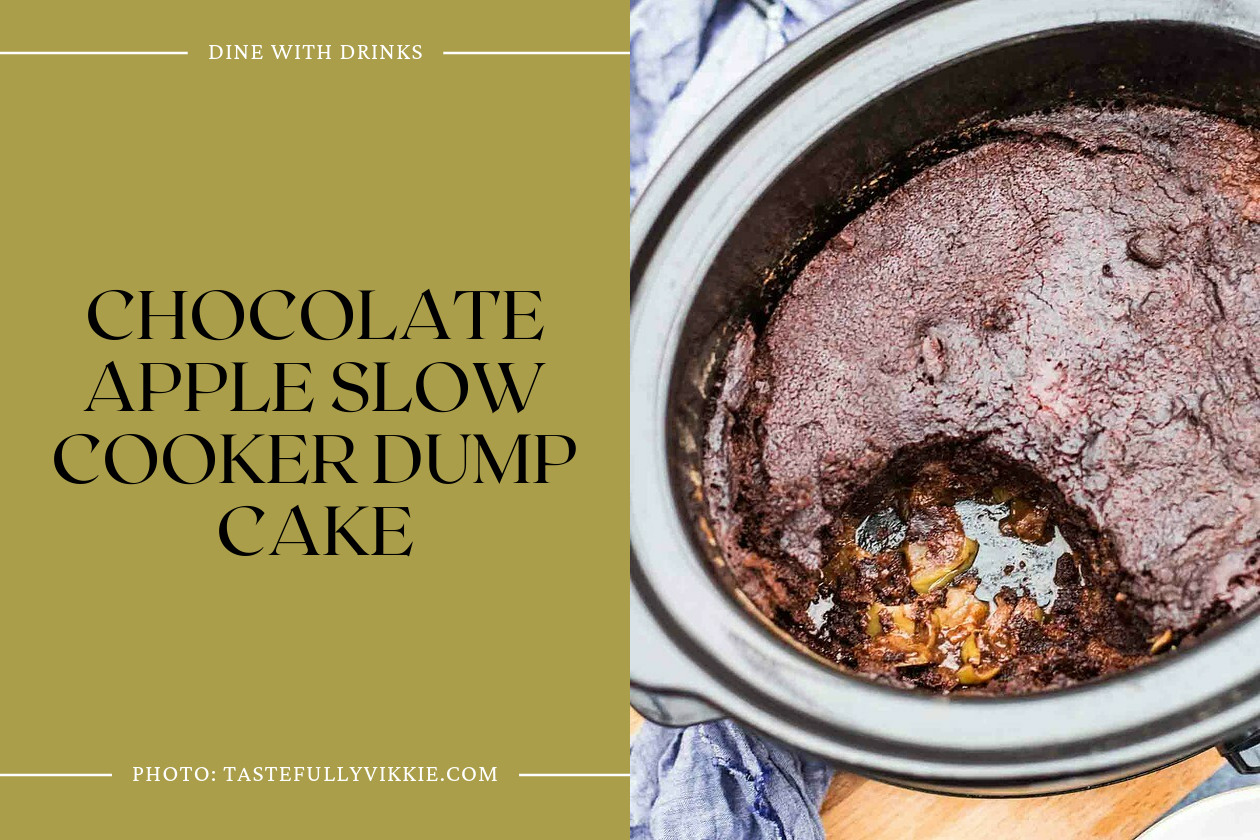 Chocolate Apple Slow Cooker Dump Cake