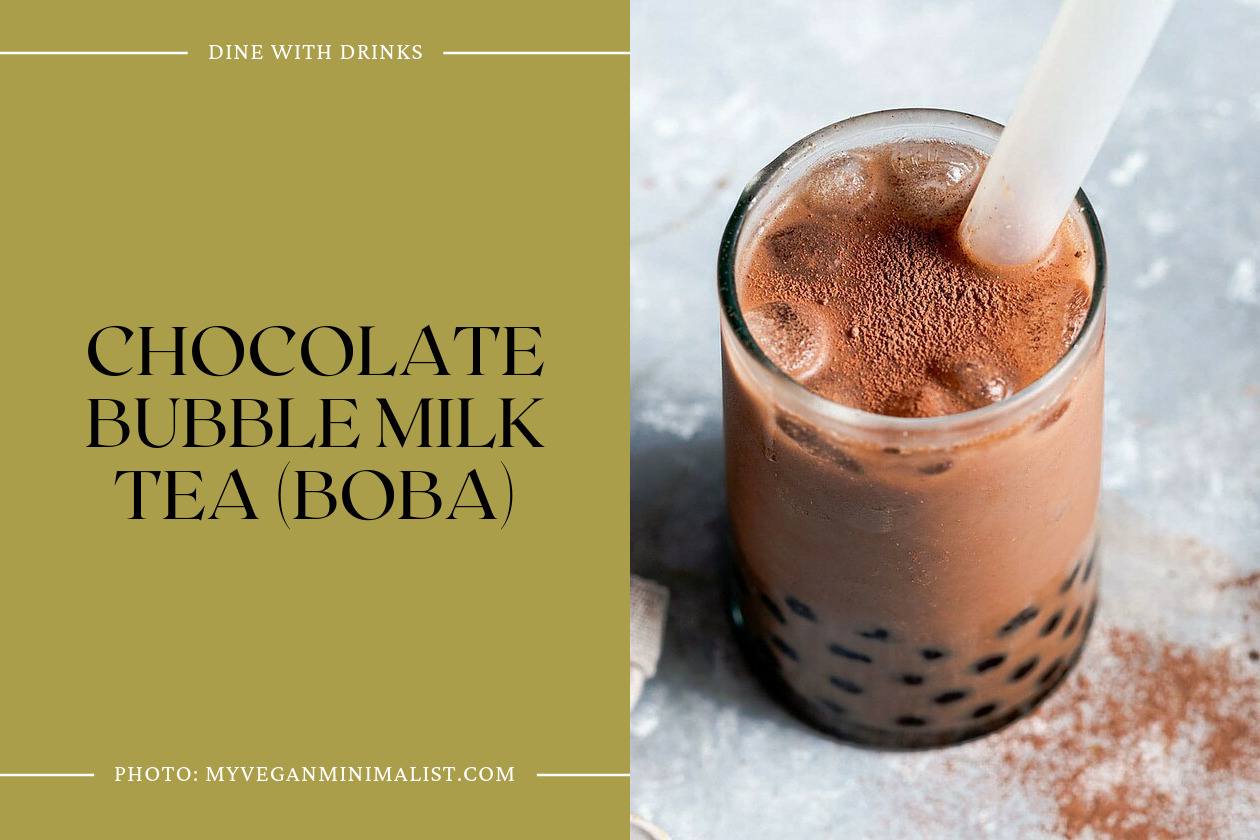 Chocolate Bubble Milk Tea (Boba)