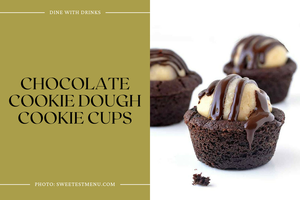 Chocolate Cookie Dough Cookie Cups