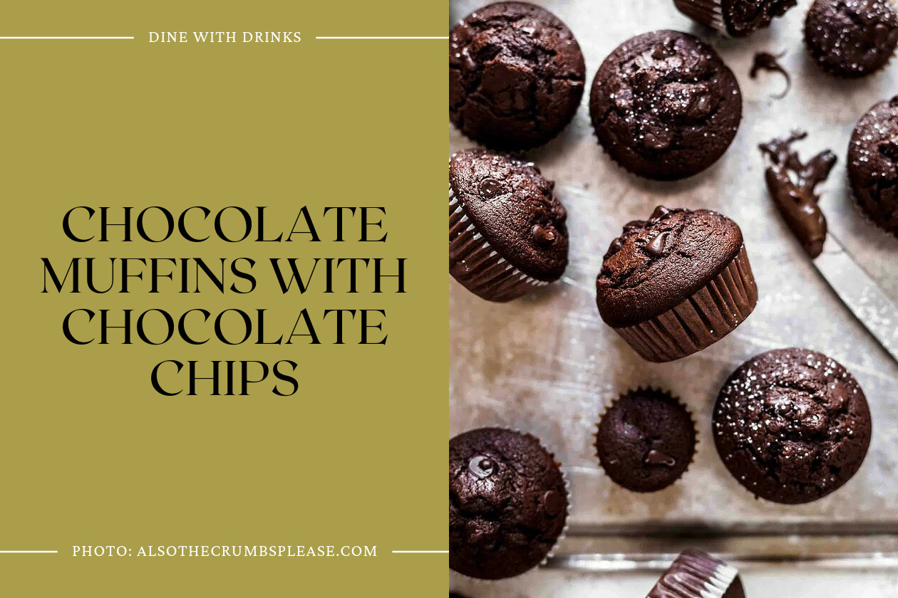 Chocolate Muffins With Chocolate Chips