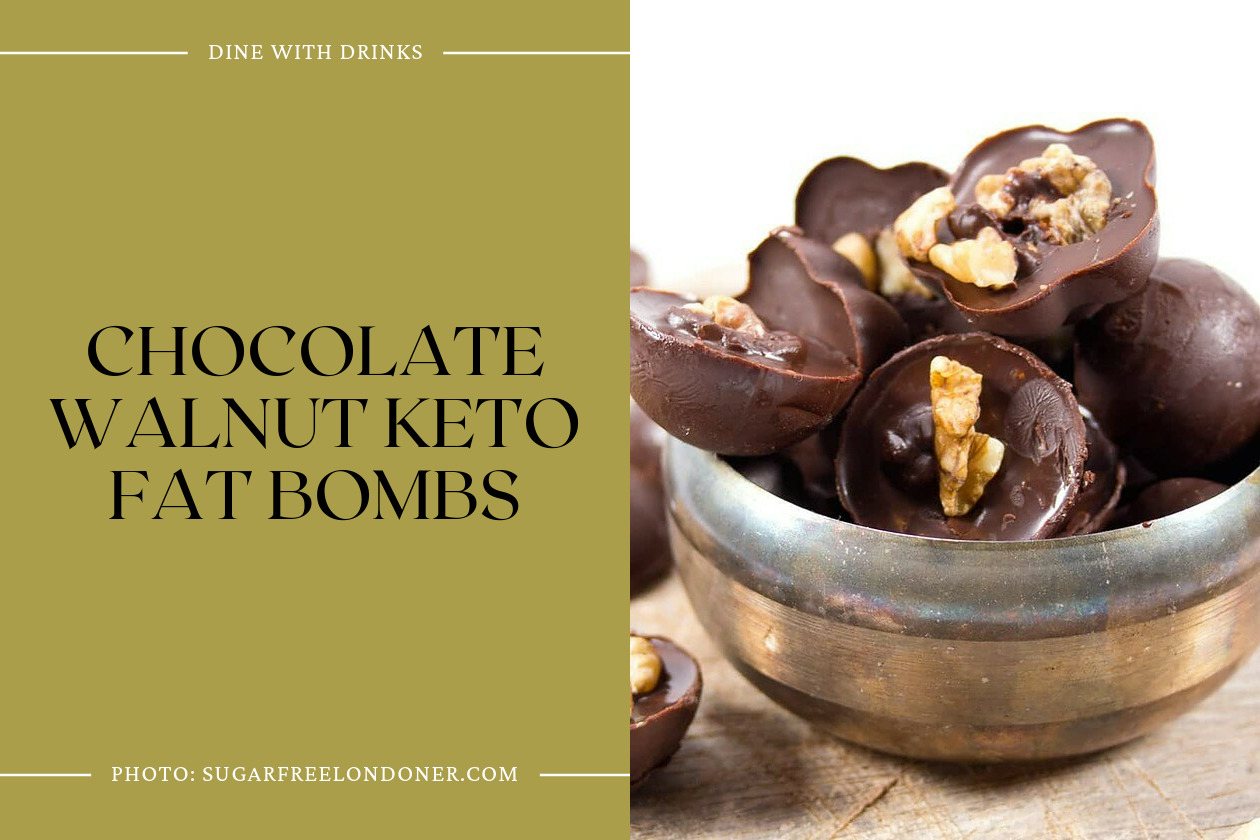 Chocolate Walnut Keto Fat Bombs