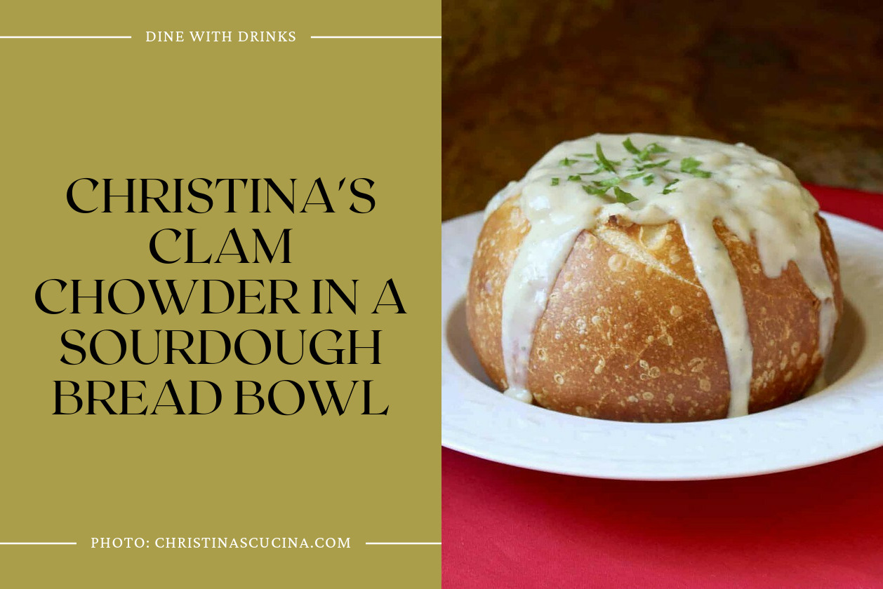 Christina's Clam Chowder In A Sourdough Bread Bowl