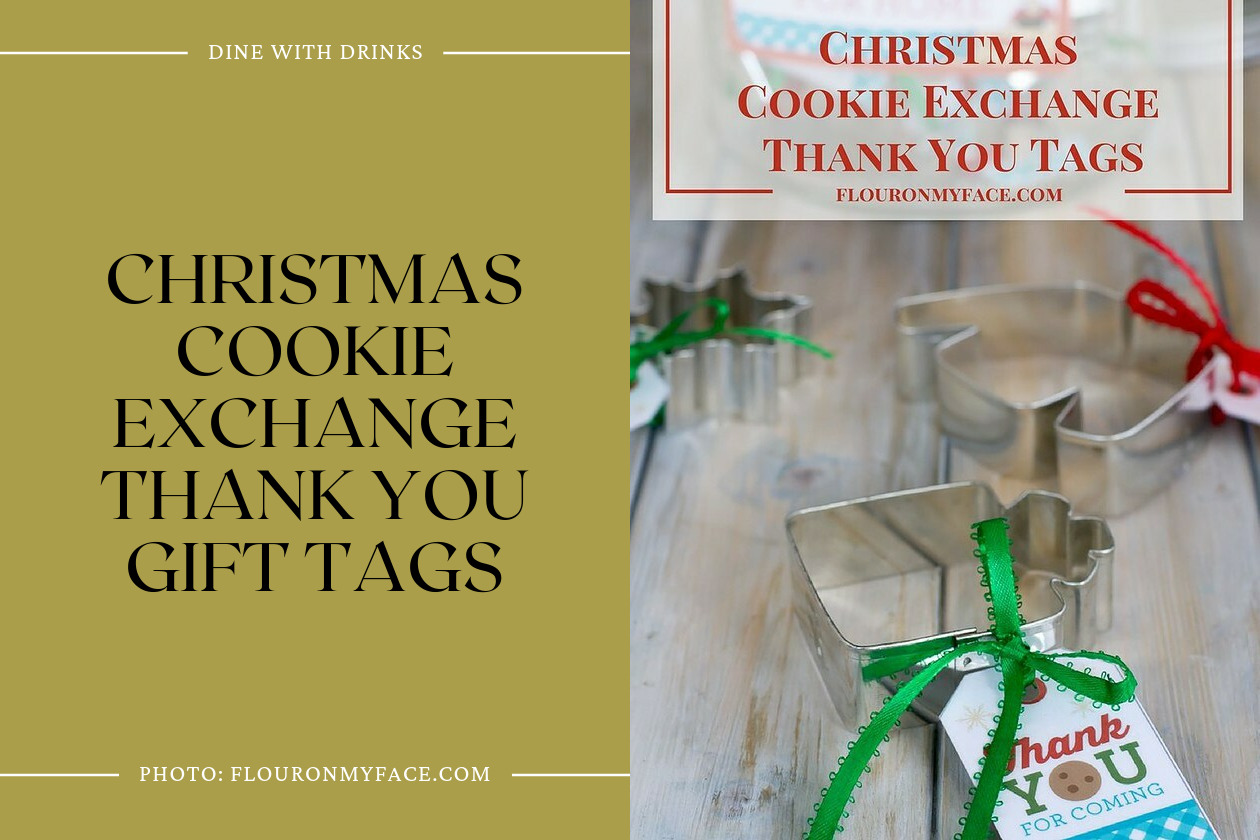 Christmas Cookie Exchange Thank You Gift Tags