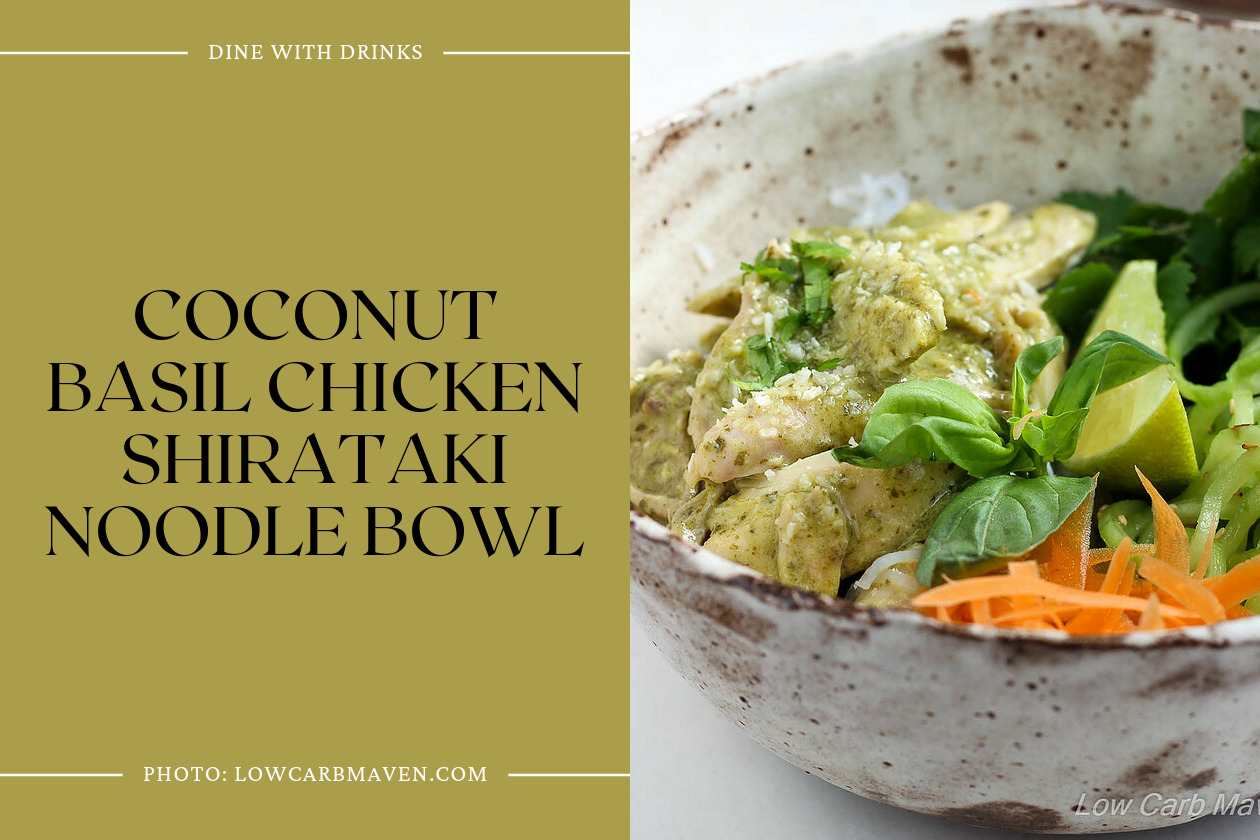 Coconut Basil Chicken Shirataki Noodle Bowl