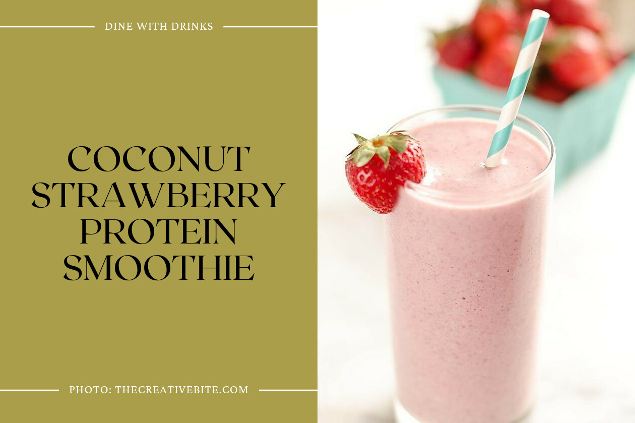 Coconut Strawberry Protein Smoothie