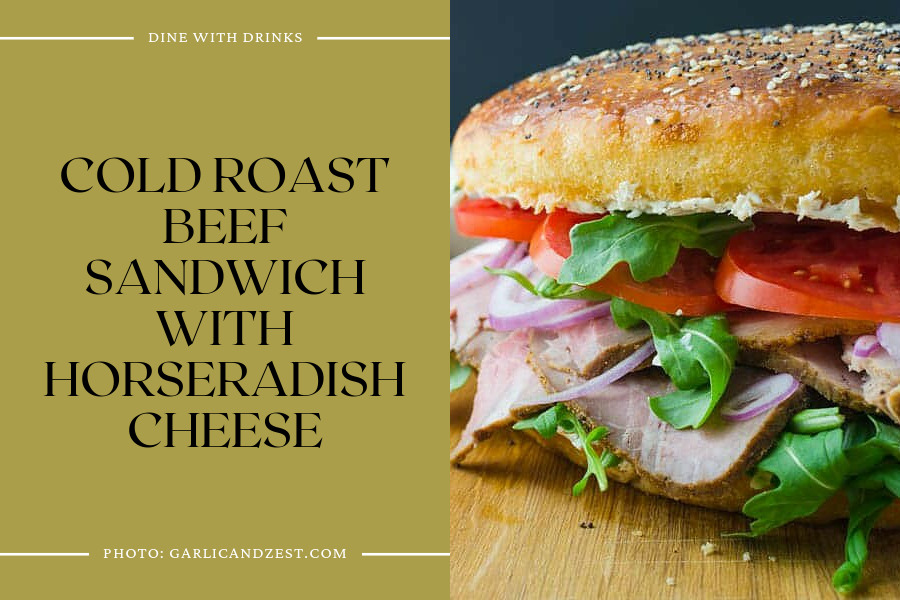 Cold Roast Beef Sandwich With Horseradish Cheese