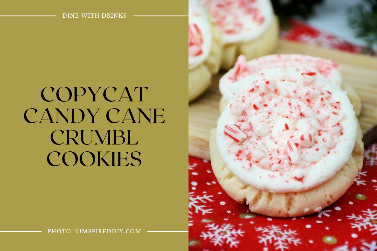 Copycat Candy Cane Crumbl Cookies