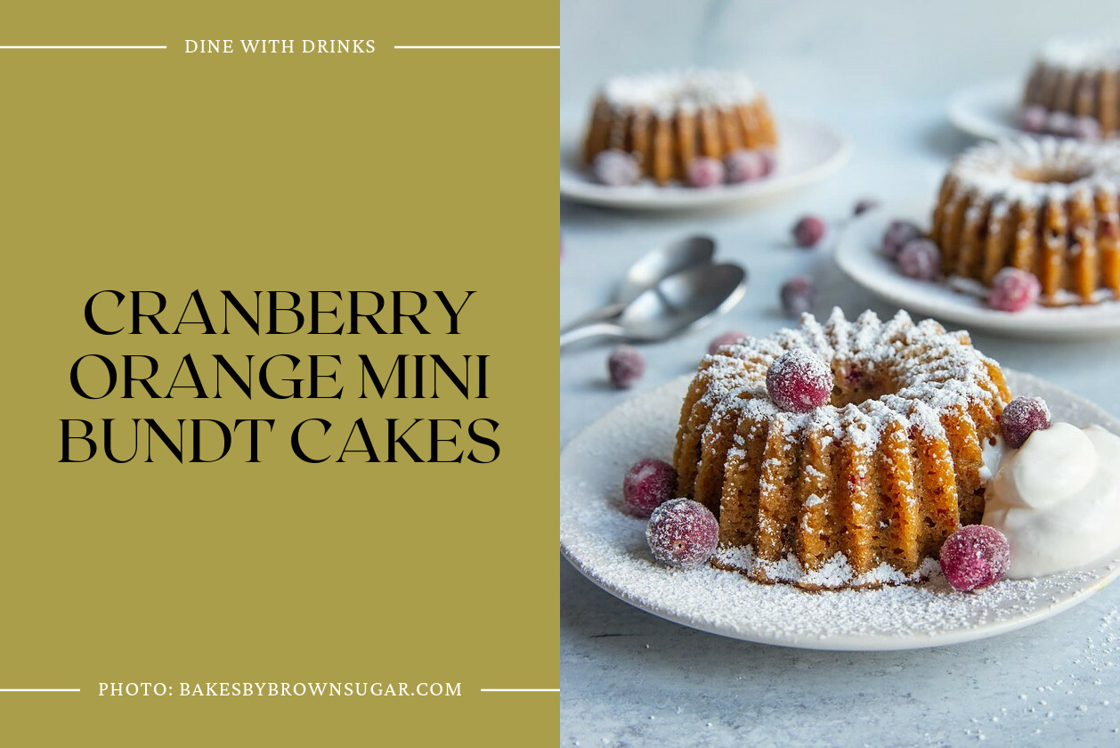 Cranberry Orange Mini Bundt Cakes