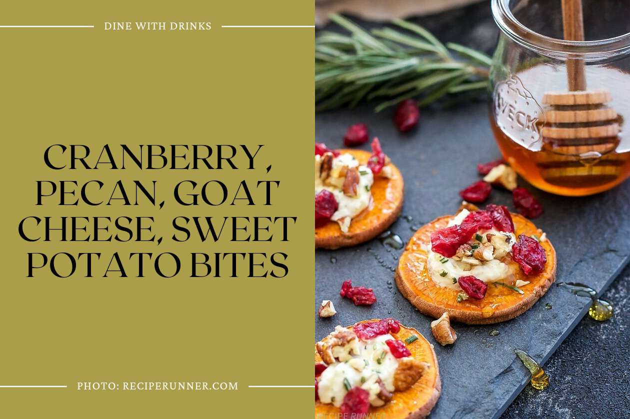 Cranberry, Pecan, Goat Cheese, Sweet Potato Bites