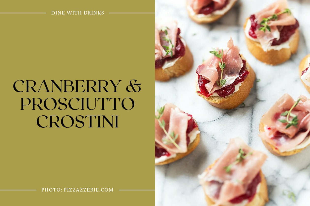Cranberry & Prosciutto Crostini