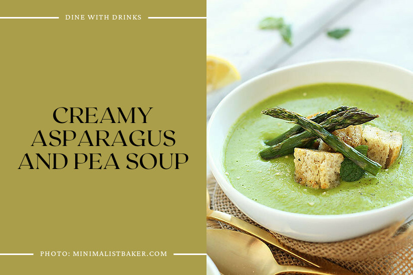 Creamy Asparagus And Pea Soup