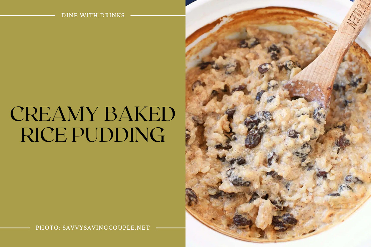 Creamy Baked Rice Pudding