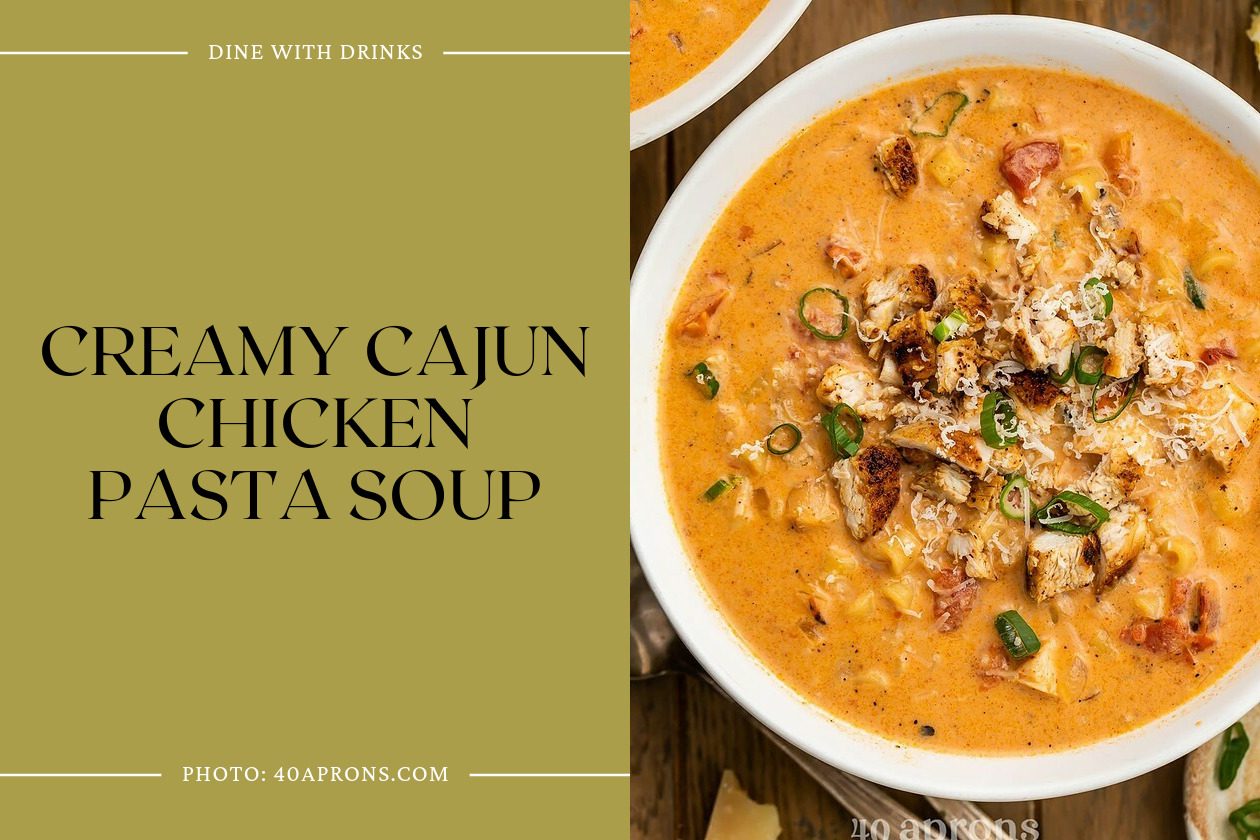 Creamy Cajun Chicken Pasta Soup