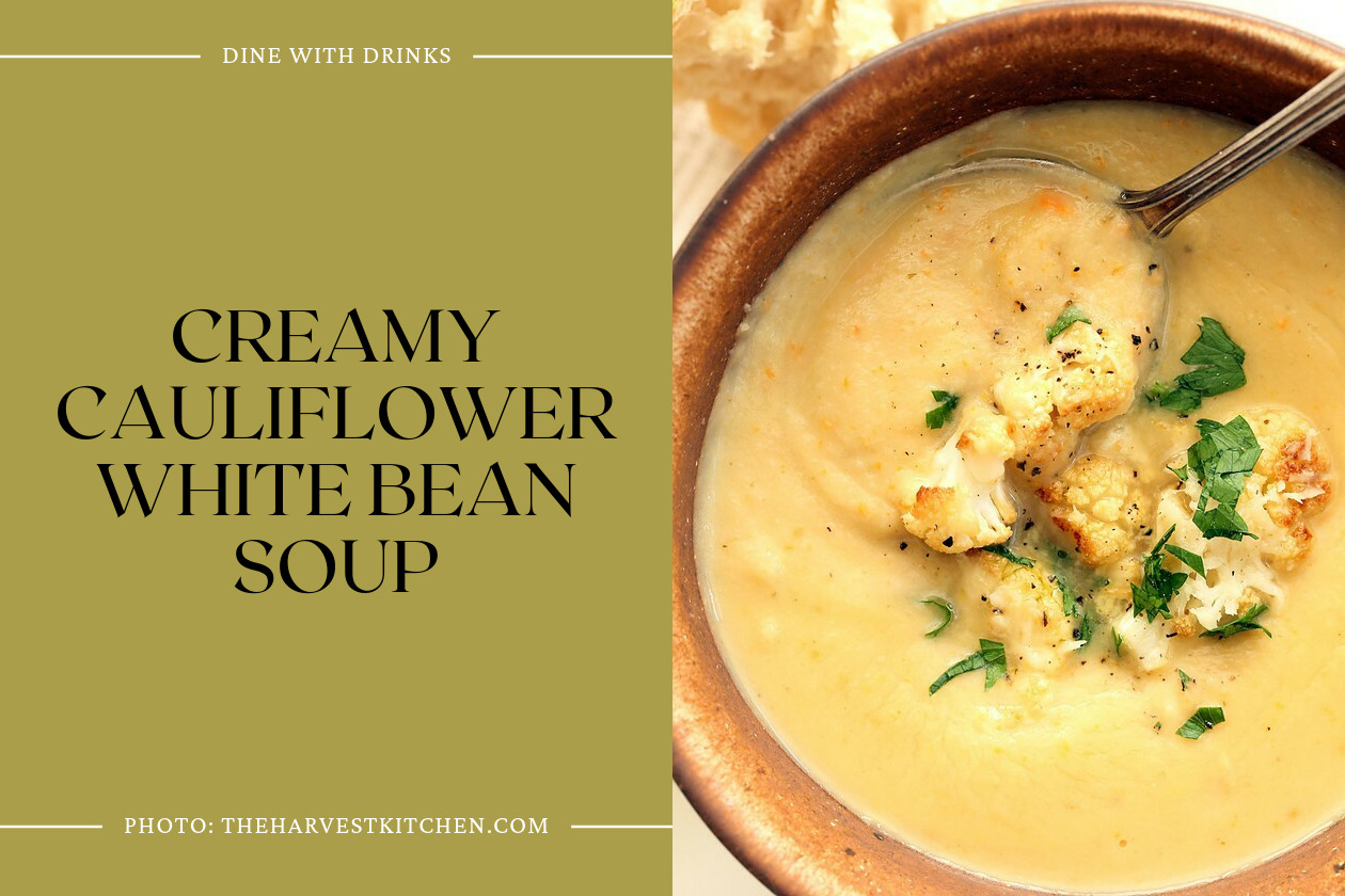 Creamy Cauliflower White Bean Soup