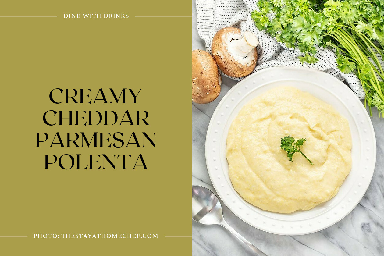 Creamy Cheddar Parmesan Polenta