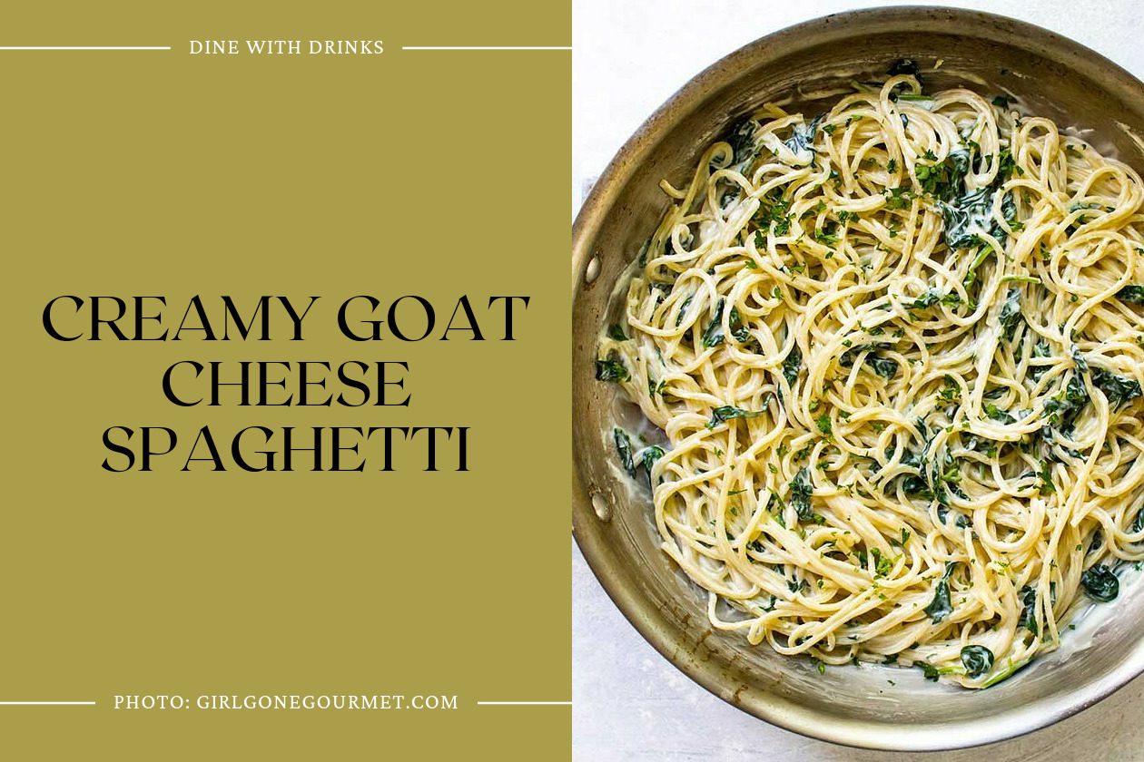 Creamy Goat Cheese Spaghetti