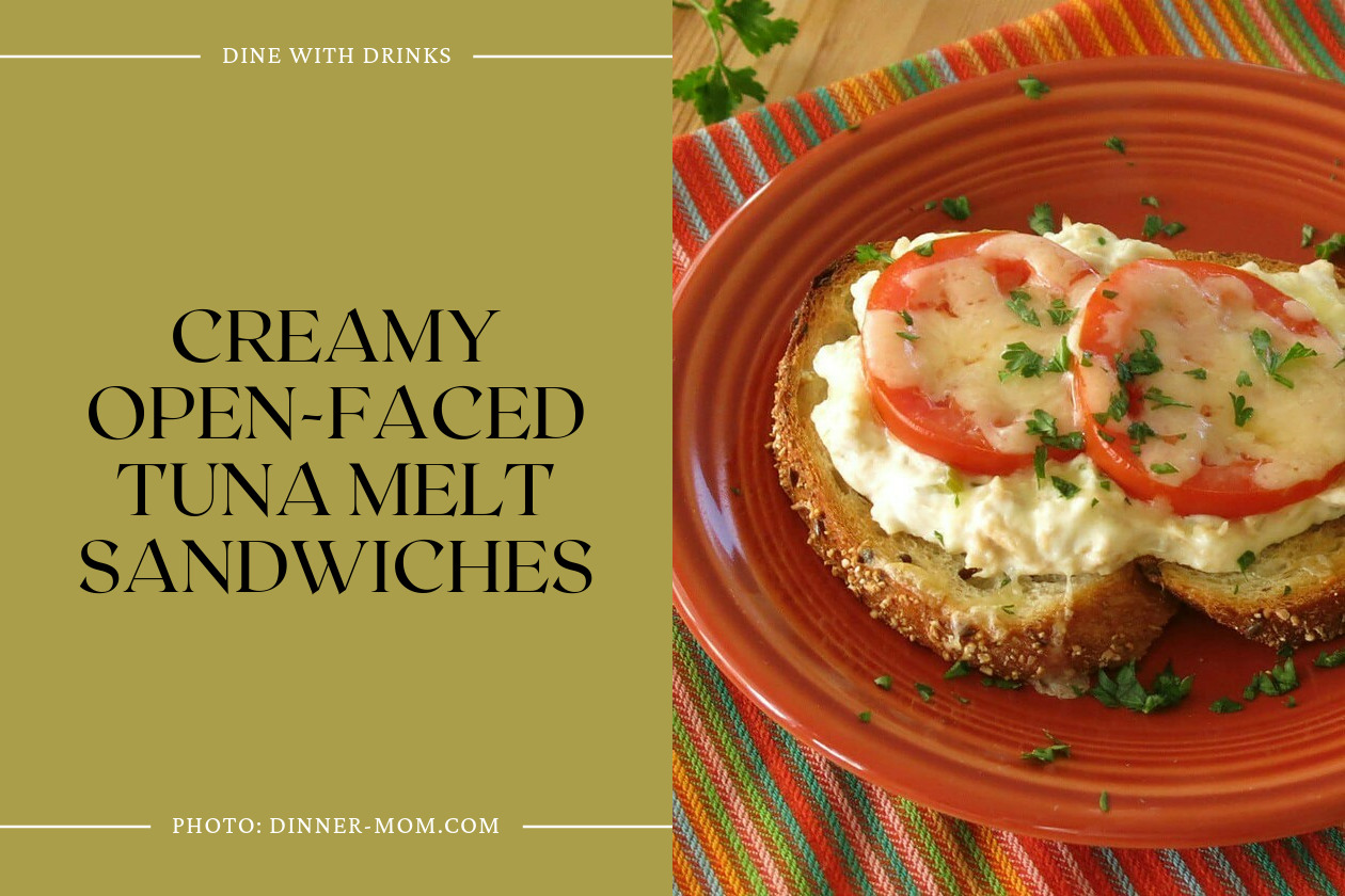 Creamy Open-Faced Tuna Melt Sandwiches