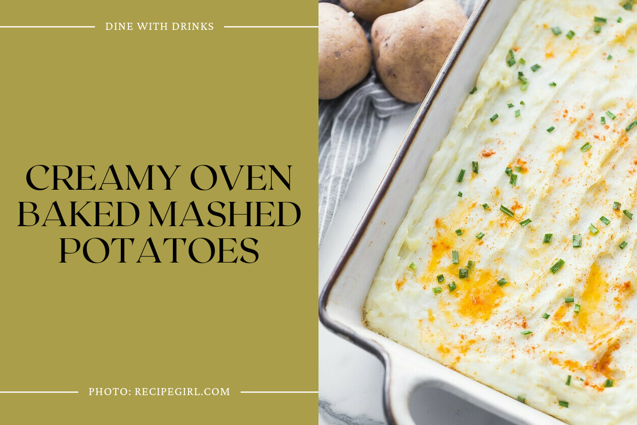 Creamy Oven Baked Mashed Potatoes