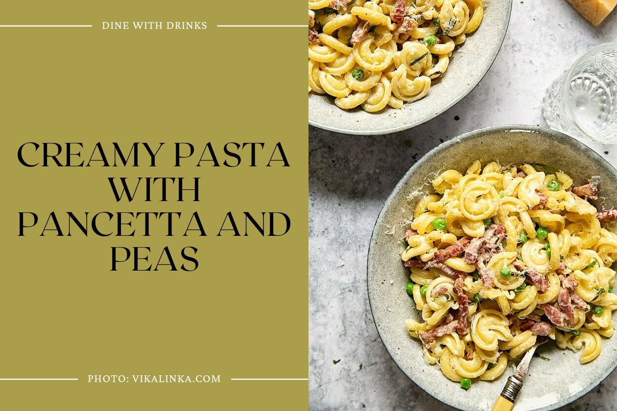 Creamy Pasta With Pancetta And Peas