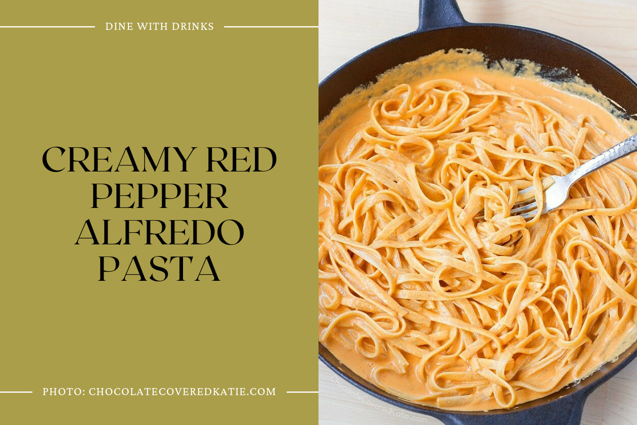 Creamy Red Pepper Alfredo Pasta