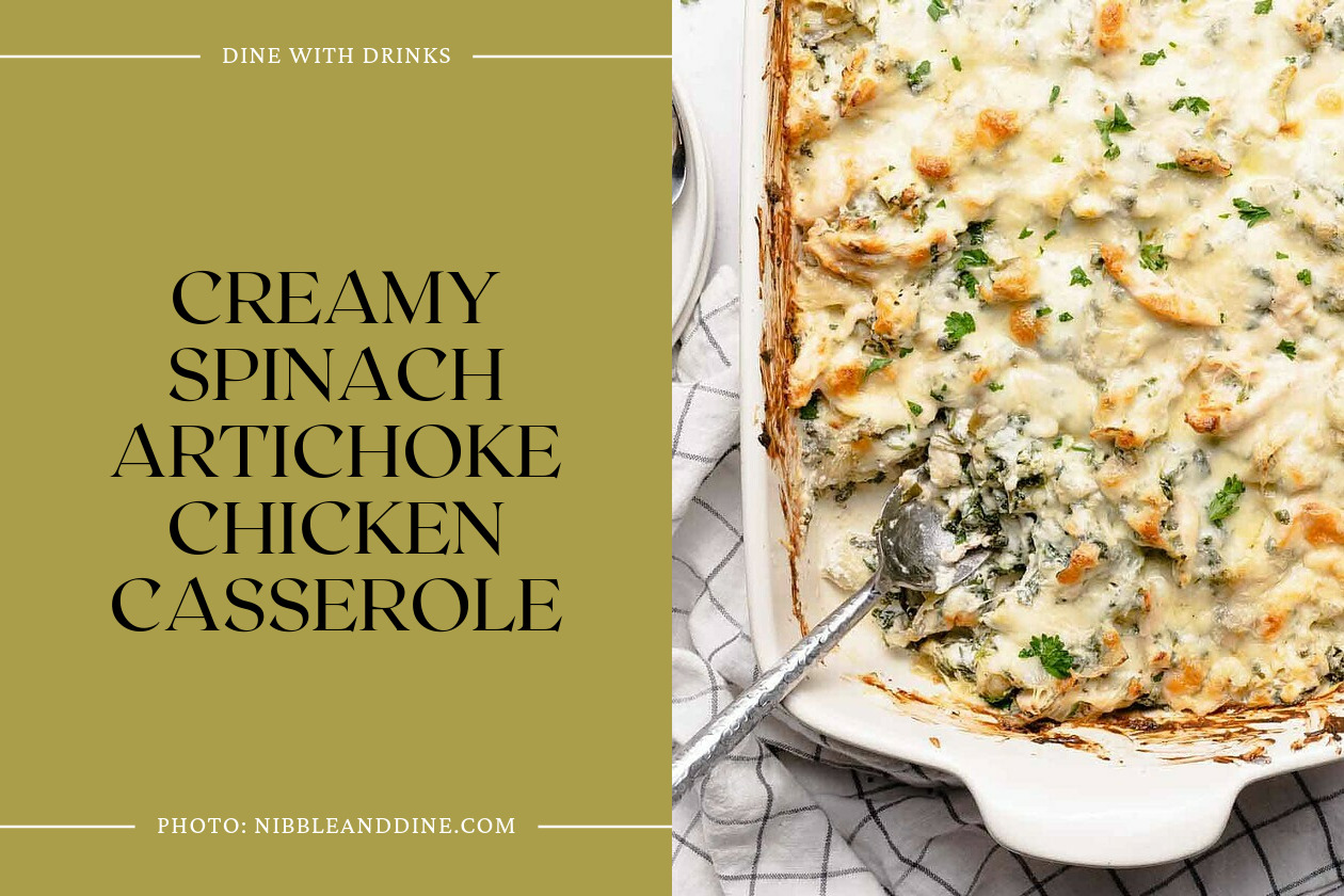 Creamy Spinach Artichoke Chicken Casserole