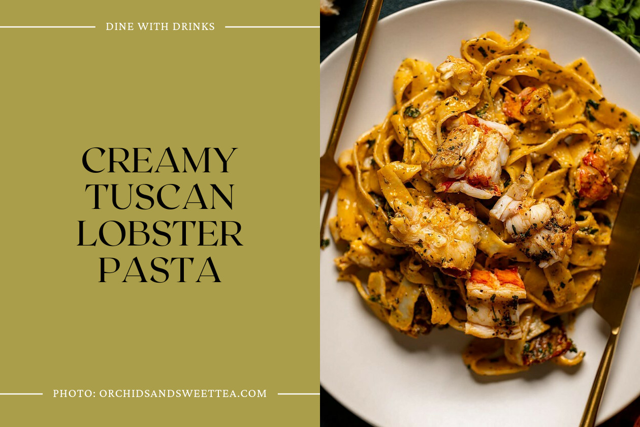Creamy Tuscan Lobster Pasta