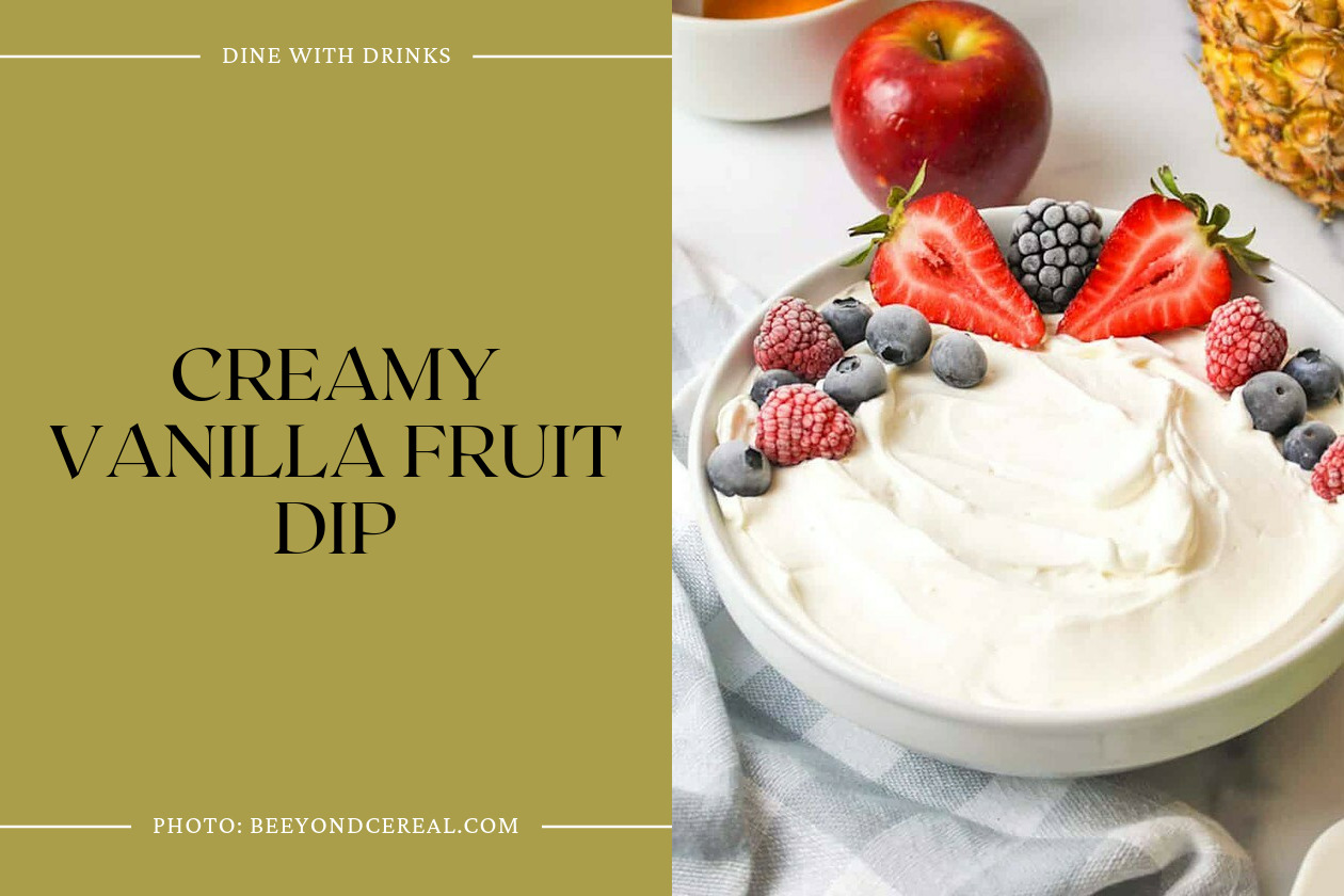 Creamy Vanilla Fruit Dip