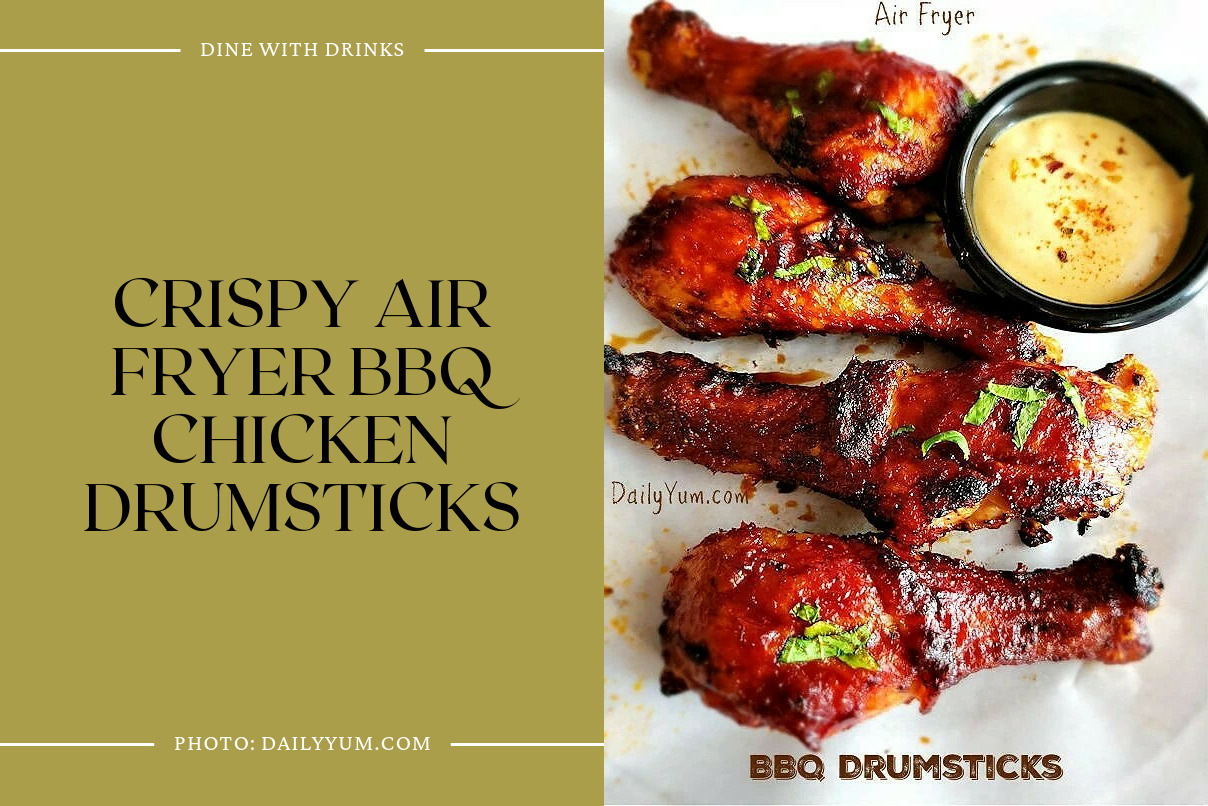 Crispy Air Fryer Bbq Chicken Drumsticks