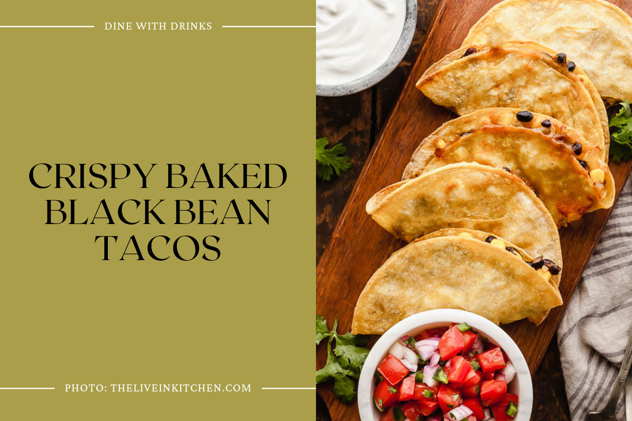 Crispy Baked Black Bean Tacos