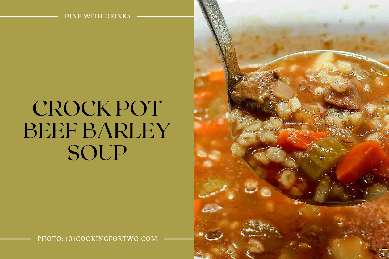 Crock Pot Beef Barley Soup